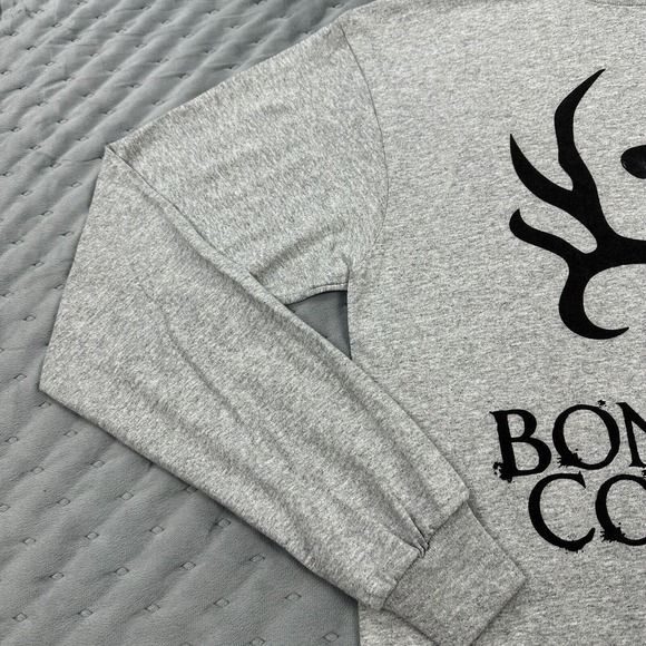 Bone Collector Shirt Mens Medium Gray Long Sleeve Pullover Hunting Crewneck NWT - Picture 4 of 10